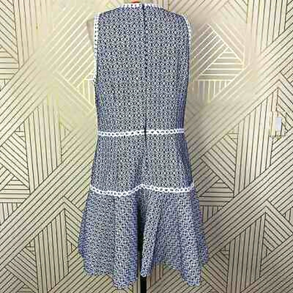 MONIQUE LHUILLIER  Anthropologie Meagan Geometric Print Dress - Picture 4 of 16